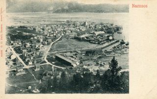 Norway Norge Namsos - Total View 1904 Postcard