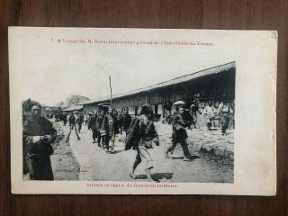China Old Postcard Expedition Gouverneur General Chinese Mandarin Arrived