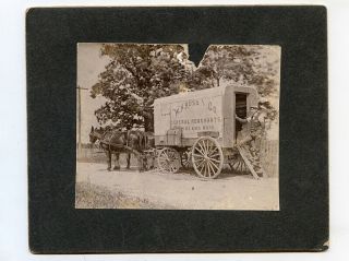 C1904 Cab Card Of Horse - Drawn Merchant Wagon,  Highland,  Ohio