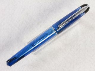 Waterman Kultur Rollerball Pen In Translucent Blue - White Swirl With Chrome Trim