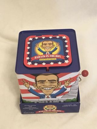 2008 Pop Art Creations Barack Obama Jack In The Box Collectible 2nd Edition Nib