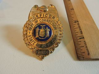 Vintage Obsolete York State Correction Dept Officer Badge Tdbr