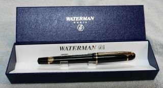 Waterman Phileas Rollerball Pen - Black W/gold Trim Made In Paris France