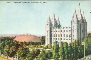 Salt Lake City,  Ut The Temple And Tabernacle