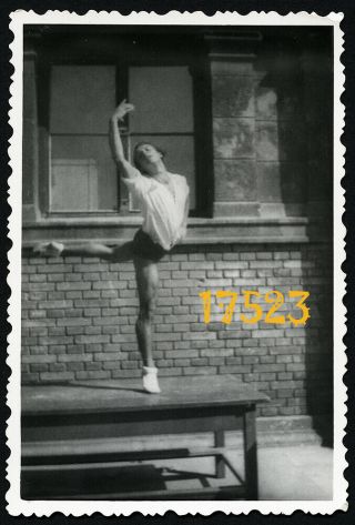 Young Boy Posing On Table,  Ballet,  Dance,  Rare,  Vintage Photograph,  1930’s Hunga