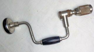 Antique Vintage Stanley 2101a 8 " Hand Brace Bit Drill Bell System