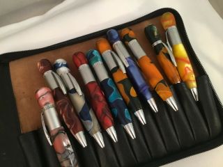 Unbranded Set Of 10x High End Luxury Pens W/ Storage Case Mini Sizes (jlc)