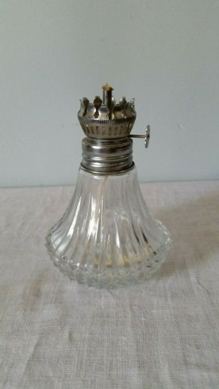 Vintage Lamplight Farms Glass Mini Oil Lamp Made In Austria No Glass Chimney