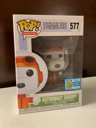 Sdcc 2019 Funko Pop Animation: Peanuts: Astronaut Snoopy 577 Official Sticker