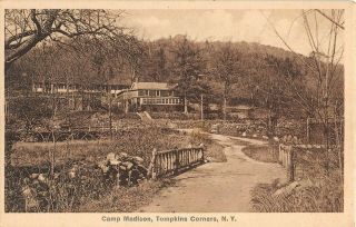 C.  1915? Camp Madison Tompkins Corners Ny Post Card Putnam County