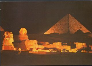 Egypt Postcard - Giza - Sound And Light At The Pyramids Of Giza T788