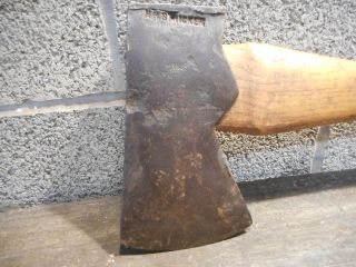 L3215 - Antique H.  H.  Stricker Vinemount Berks Pa Axe Hand Forged Jersey