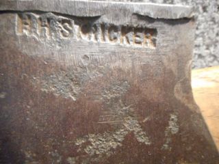 L3215 - Antique H.  H.  Stricker Vinemount Berks Pa Axe Hand Forged Jersey 3