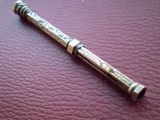Lovely Ornate Hallmarked Victorian Silver Pencil by Henry Griffiths & Sons Ltd 6