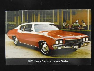 1972 Buick Skylark 2 - Door Sedan Postcard Auto Dealer Advertising Automobile L@@k