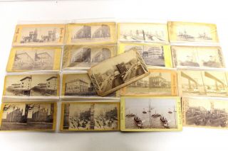 10 Antique Vintage Stereoview Cards Stereo View American Views Series Nyc
