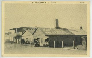 C.  1920s Photo Postcard Los Algodones,  Mexico Abc Beer