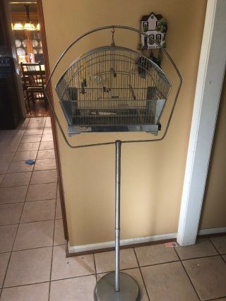 Vintage Hendryx Bird Cage W/ Stand