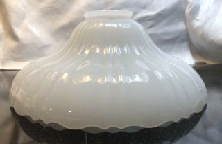 Vintage Art Deco White Milk Glass Light Shade 4