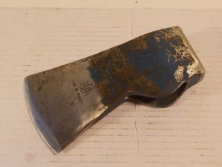 Vintage Swedish Turpentine Forest Axe Head Agdor Hults Bruk Sweden 0.  9 - 2