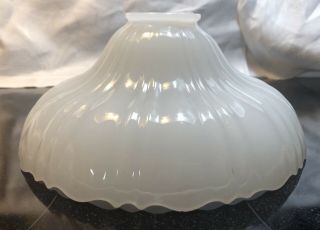 Vintage Art Deco White Milk Glass Light Shade 3