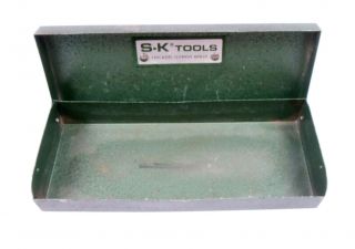 S - K Tools Green Metal Socket Set Box 6 - 7/8 " X 2 - 3/4 " 1 - 3/16 " Vintage