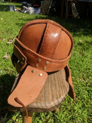 Larp Viking Leather Helmet 4