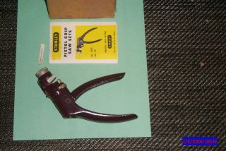 Vintage Stanley No.  42ss Pistol Grip Saw Set RARE Maroon Color,  BOX,  LITERATURE 4