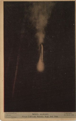 Aviation,  Military,  Shut Down Zeppelin,  Well Alight,  1916,  Old Postcard