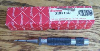 Vintage Starrett No.  18a Automatic Center Punch W/ Box