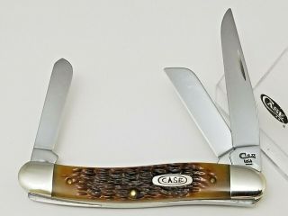 1995 Case Xx Usa 6318 Ss Stockman Knife 3 5/8 " Brown Rogers Bone Handles