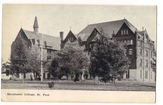 Macalester College St.  Paul Minnesota Postcard Mn Vintage Black & White