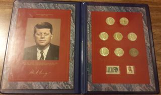 John F.  Kennedy Commemorative Coin And Stamp Portfolio