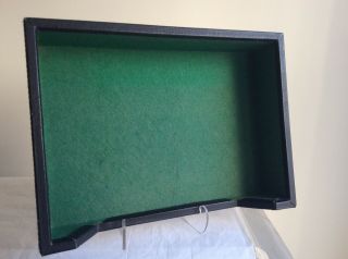 A VINTAGE 1960 ' S MARK CROSS ENGLAND LEATHER GAME TRAY WITH GREEN FELT INTERIOR 3