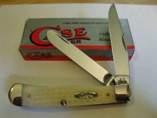 Case Xx Usa Trapper Pocket Knife 6254 Ss Natural Jigged Bone Handles Made In Usa