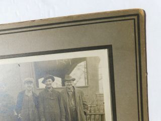 Antique Early Photo Men Miners Railroad Workers Lumberjacks UNKNOWN Estate 4