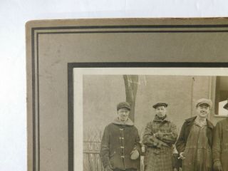 Antique Early Photo Men Miners Railroad Workers Lumberjacks UNKNOWN Estate 5