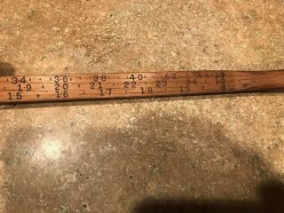 VINTAGE CLEVELAND RULE CO.  LOG LOGGING LUMBER TALLY STICK TOOL RARE LOOK 8