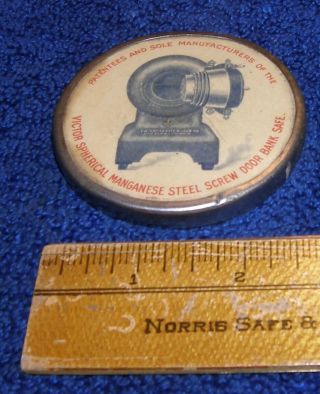 Victor Safe & Lock Cannonball Safe Celluoid Advertising 1900s Perpetual Calendar