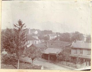 Snapshot Birds Eye View Of Buildings At Mineral Point Wisconsin 1920s