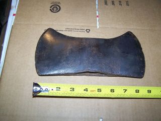 OLD DOUBLE BIT AXE HEAD STAMPED WARDS MASTER QUALITY {MONTGOMERY WARDS AX} 2