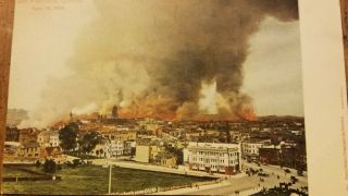 " Burning Of San Francisco,  California April 18 1906 " Earthquake