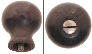 Rosewood Knob For No.  98 Or 99 Side Rabbet Plane - Mjdtoolparts