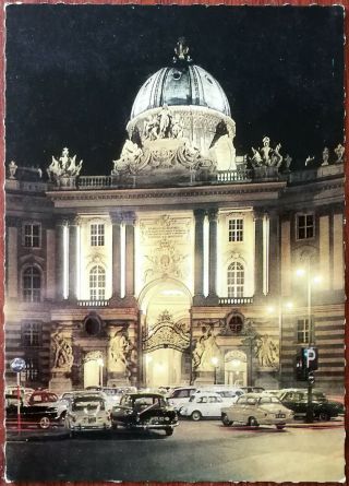 Vienna At Night,  Austria.  A.  Kellner Postcard