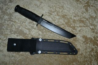 COLD STEEL LEATHERNECK TANTO KNIFE BLACK BLADE KYDEX SHEATH 2