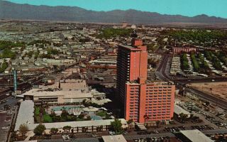 Las Vegas,  Nv,  The Sahara Hotel,  Air View,  1967 Chrome Vintage Postcard G6592