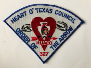 Huaco Lodge 327 Oa P2c Pie Neckerchief Patch Order Of The Arrow Boy Scouts Worn