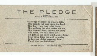 The Pledge Frances E Willard When A Child Suffragette Temperance Wine Brandy