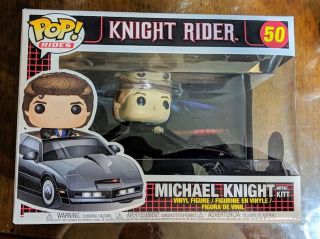 Funko Pop Knight Rider Michael Knight With Kitt Vinyl Vehicle 50