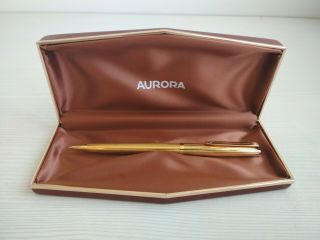 Aurora 98 Gold - Plated Ballpoint Pen Late 1960 